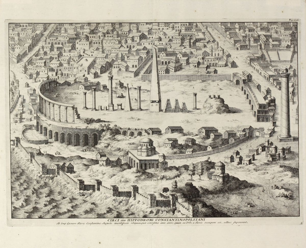 Darstellung des antiken Hippodroms von Konstantinopel