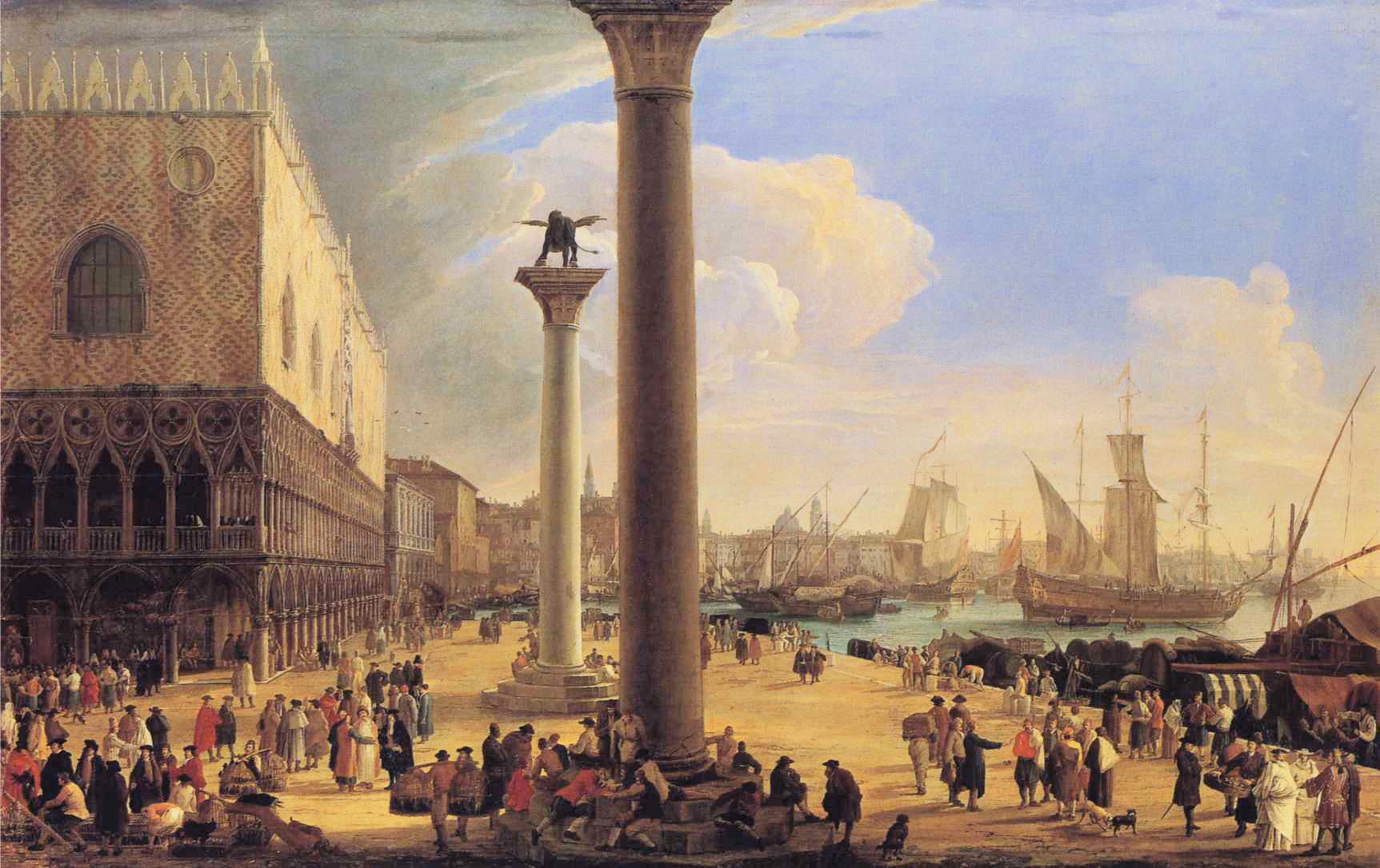 Hafendock von Venedig, am Dogenpalast