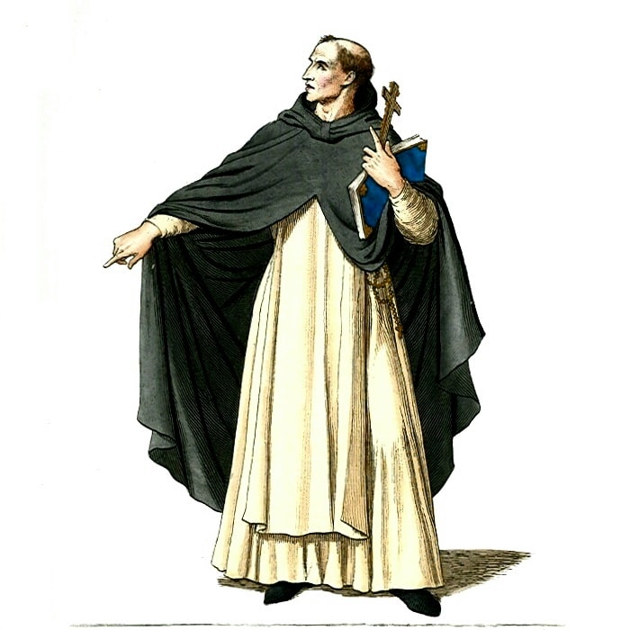 Mittelalterlicher katholischer Priester