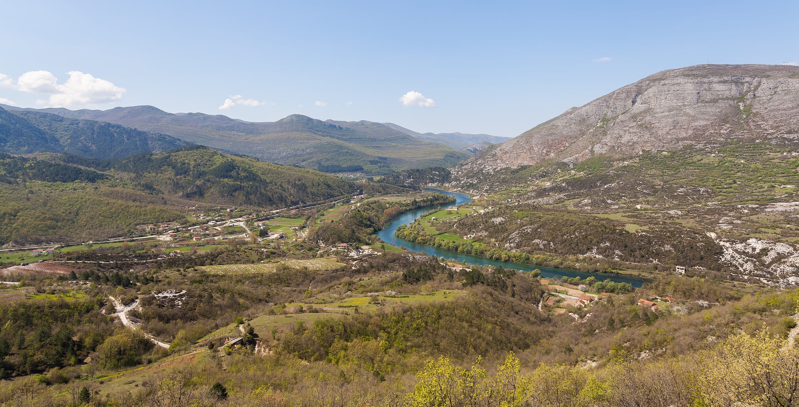 Berglandschaft im Südosten des heutigen Bosnien-Herzegowina