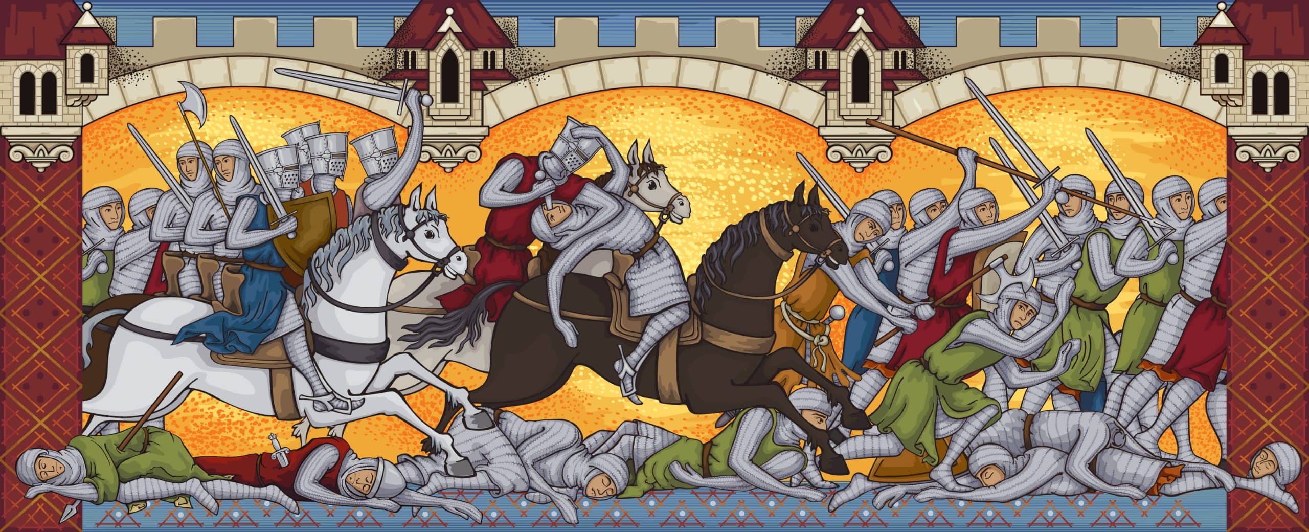 Mittelalterliche Schlacht