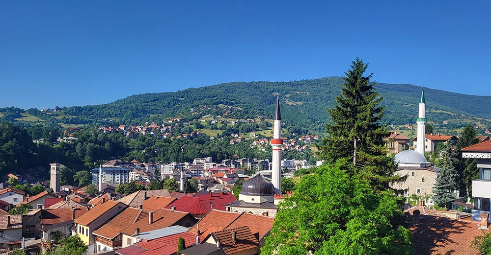 Blick auf Travnik
