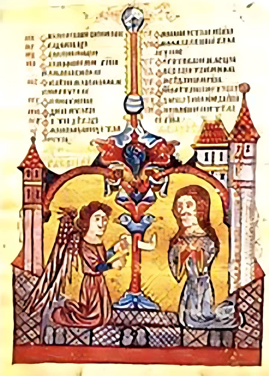 Seite aus dem Hval-Codex